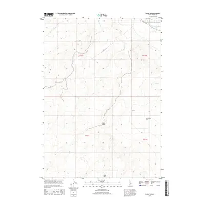 2017 Map of Vinson Wash, 2017 Print