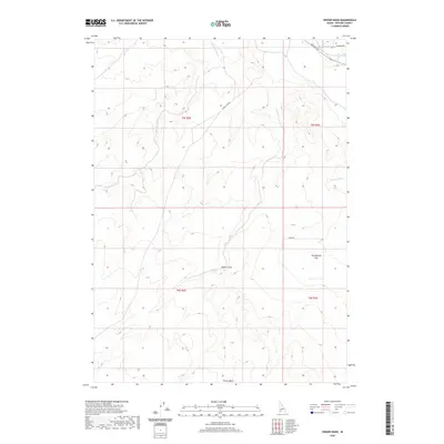 2020 Map of Vinson Wash, 2020 Print
