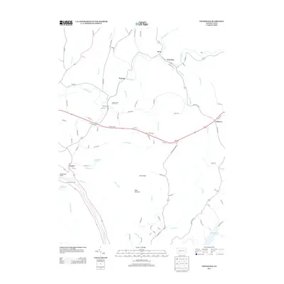 2013 Map of Vintondale, 2013 Print