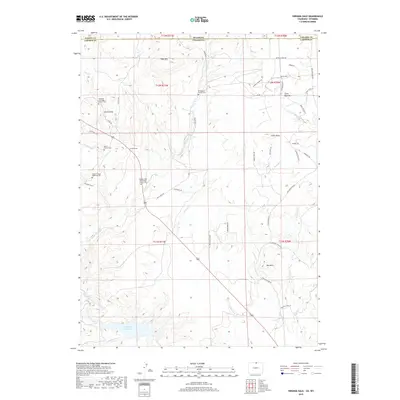 2019 Map of Virginia Dale, 2019 Print