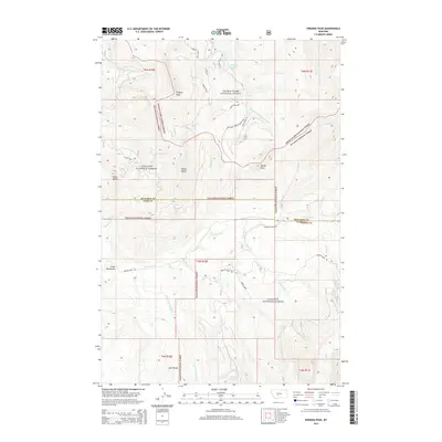 2014 Map of Virginia Peak, 2014 Print