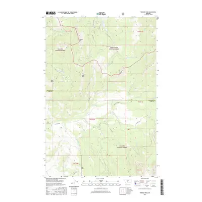 2017 Map of Virginia Peak, 2017 Print