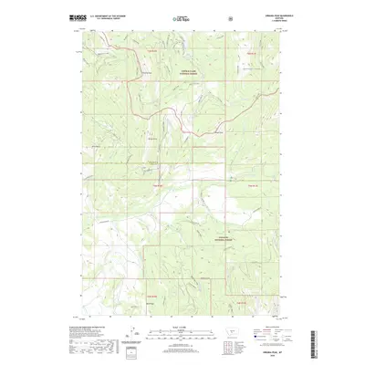 2020 Map of Virginia Peak, 2020 Print
