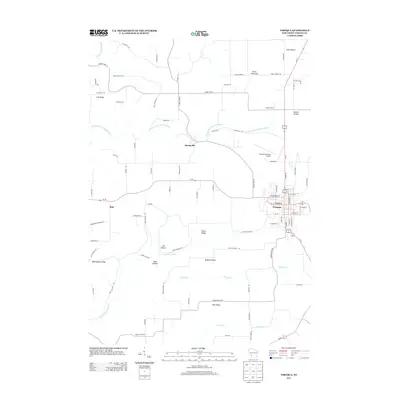2013 Map of Viroqua, 2013 Print