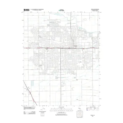 2012 Map of Visalia, 2012 Print