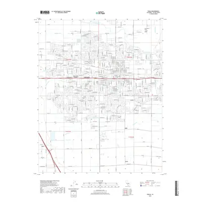 2018 Map of Visalia, 2018 Print