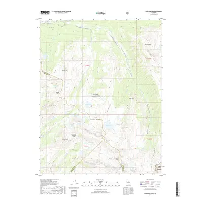 2018 Map of Vogelsang Peak, 2018 Print