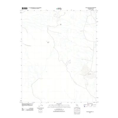 2012 Map of Volcano Peak, 2012 Print
