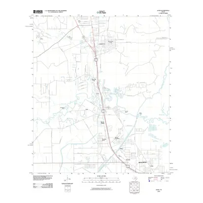 2010 Map of Voth, 2010 Print