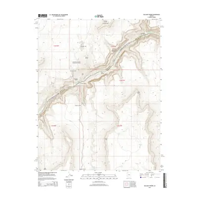2014 Map of Vulcans Throne, 2014 Print