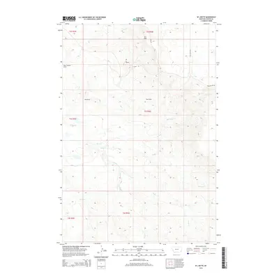2014 Map of W L Butte, 2014 Print