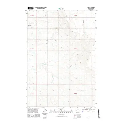2017 Map of W L Butte, 2017 Print