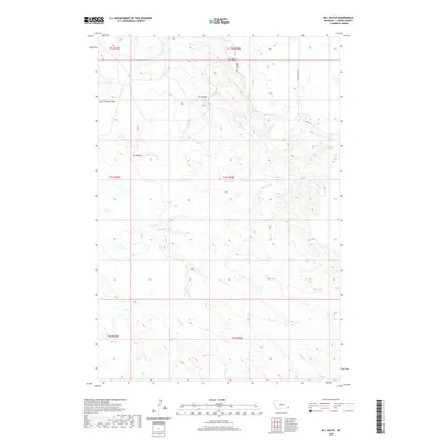 2020 Map of W L Butte, 2020 Print