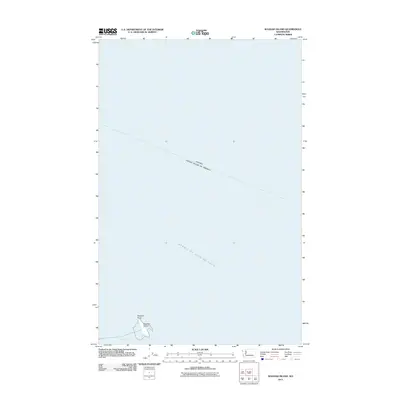 2011 Map of Waadah Island, 2011 Print