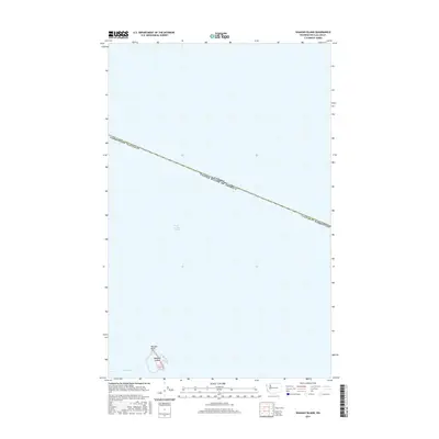 2017 Map of Waadah Island, 2017 Print