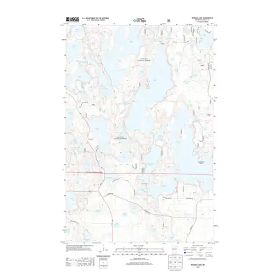 2013 Map of Wabana Lake, 2013 Print