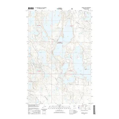 2016 Map of Wabana Lake, 2016 Print