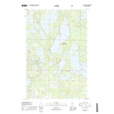 2019 Map of Wabana Lake, 2019 Print