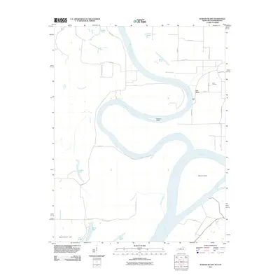 2011 Map of Wabash Island, 2011 Print