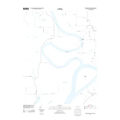 2013 Map of Wabash Island, 2013 Print