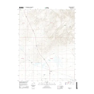 2014 Map of Wabuska, 2014 Print