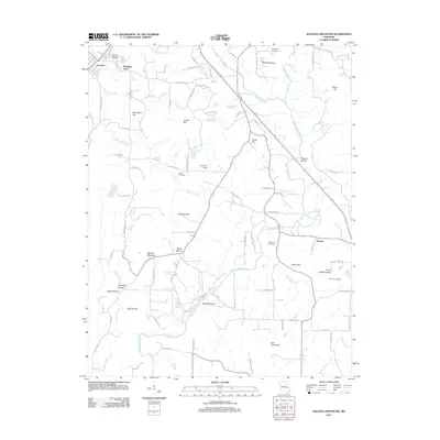 2011 Map of Wachita Mountain, 2011 Print