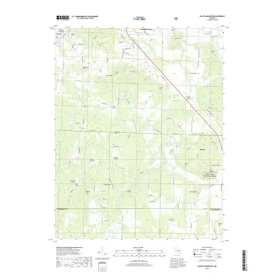 2017 Map of Wachita Mountain, 2017 Print