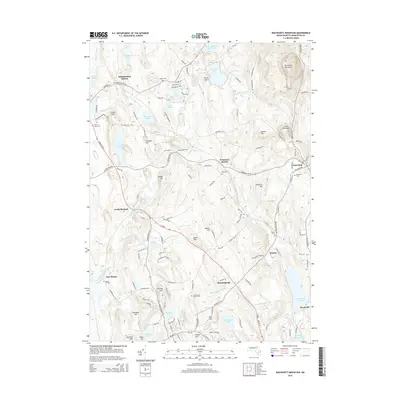 2015 Map of Wachusett Mountain, 2015 Print