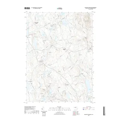 2018 Map of Wachusett Mountain, 2018 Print