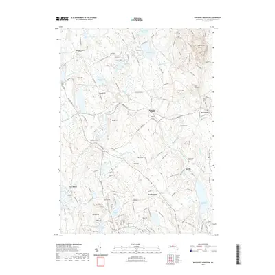 2021 Map of Wachusett Mountain, 2021 Print