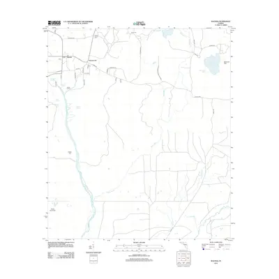 2012 Map of Wacissa, 2012 Print