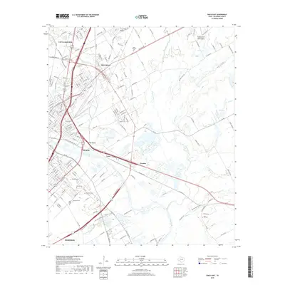 2019 Map of Waco East, 2019 Print