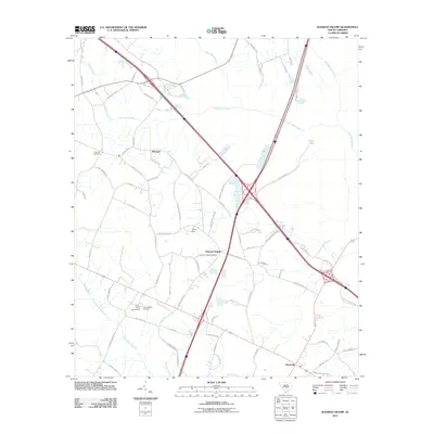 2011 Map of Wadboo Swamp, 2011 Print