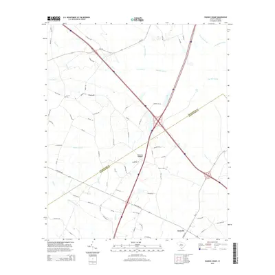 2014 Map of Wadboo Swamp, 2014 Print