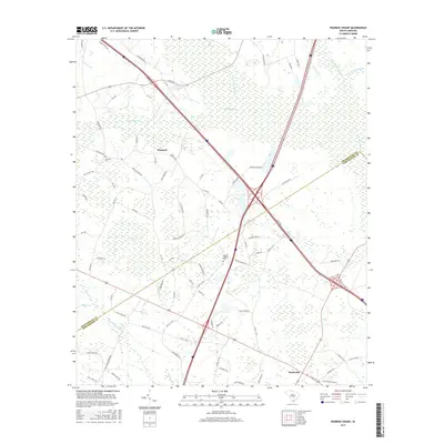 2017 Map of Wadboo Swamp, 2017 Print