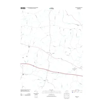 2013 Map of Waddy, 2013 Print
