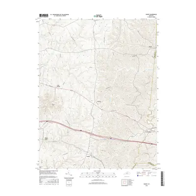 2016 Map of Waddy, 2016 Print