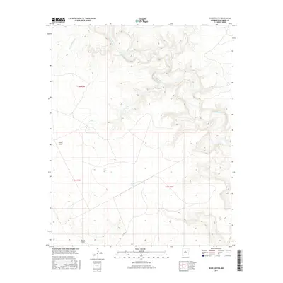 2017 Map of Wade Canyon, 2017 Print