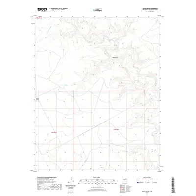 2020 Map of Wade Canyon, 2020 Print