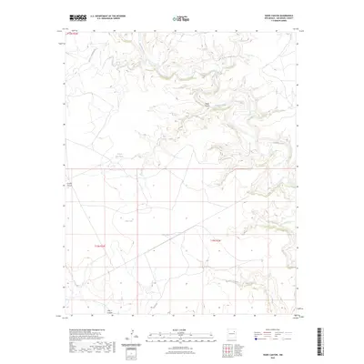 2023 Map of Wade Canyon, 2023 Print