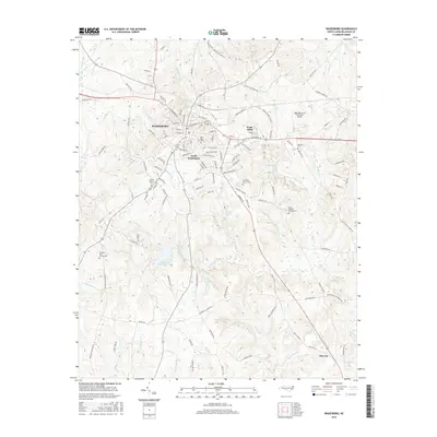 2016 Map of Wadesboro, 2016 Print