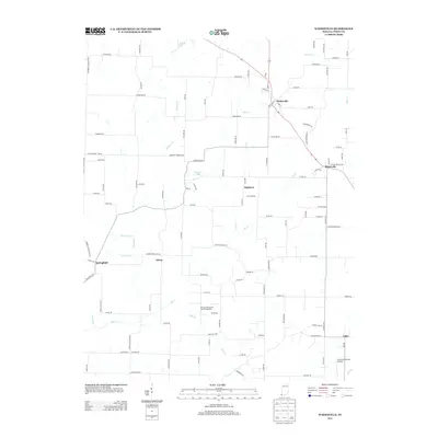 2013 Map of Wadesville, 2013 Print