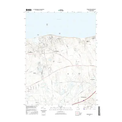 2016 Map of Wading River, 2016 Print