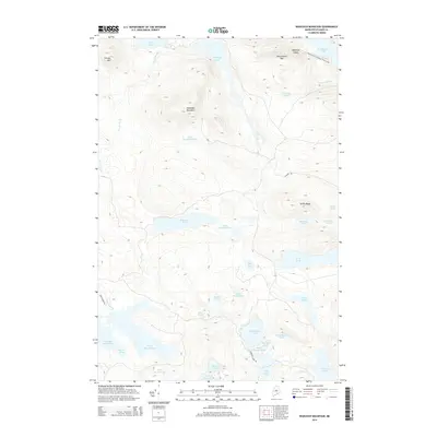 2014 Map of Wadleigh Mountain, 2014 Print