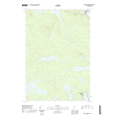 2021 Map of Wadleigh Mountain, 2021 Print