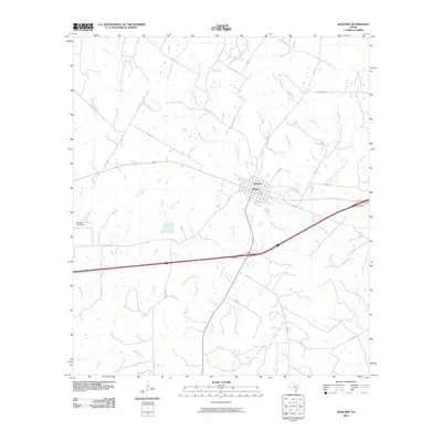 2010 Map of Waelder, 2010 Print