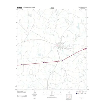 2013 Map of Waelder, 2013 Print