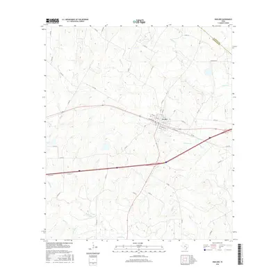 2016 Map of Waelder, 2016 Print