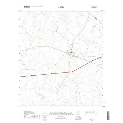 2019 Map of Waelder, 2019 Print