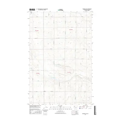 2017 Map of Wagner Lake, 2017 Print